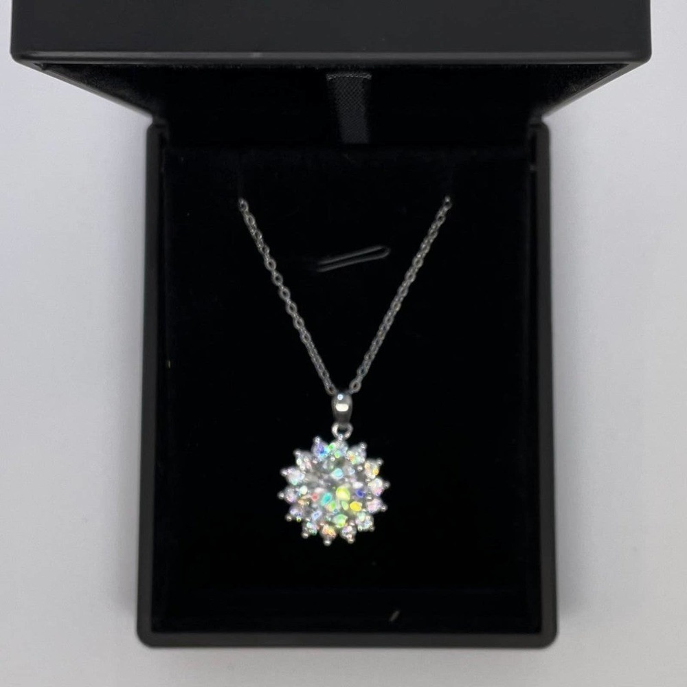 Moissanite Diamond Pendant Necklace Huge 5 Carat S925 Chain - Picture 11 of 12